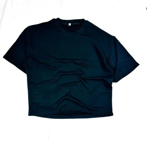 Weekend Black Oversized Graphic Tee - Image 2