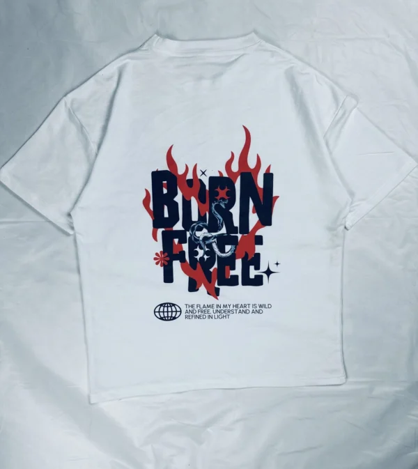 Burn Fire Oversized Graphic Tee - Image 4